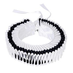 2199 Clown Collar,jester Neck Ruffle Collar,satin Detachable